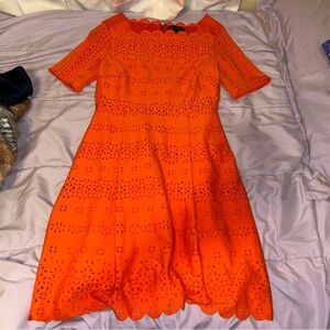Banana Republic Laser Cut Dress Size
4 Orange